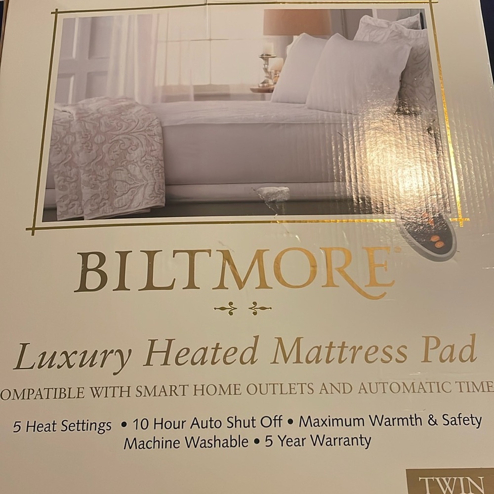 Biltmore Twin Heated Mattress Pad